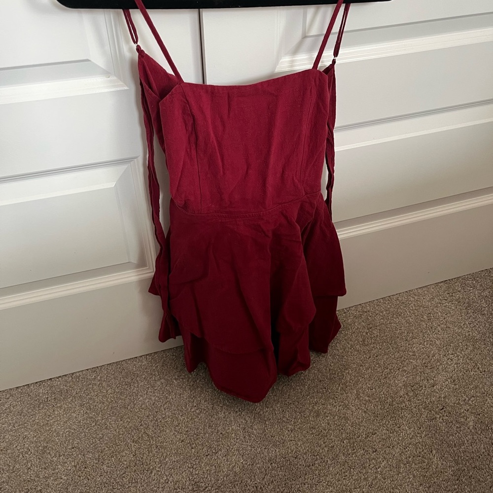 Halara Maroon Summer Dress